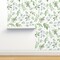 Leaves Watercolor Botanical Greenery Soft Eucalyptus Larger Repeat Custom Pre-pasted Wallpaper by Spoonflower Pre-Pasted Wallpaper 2FT Wide